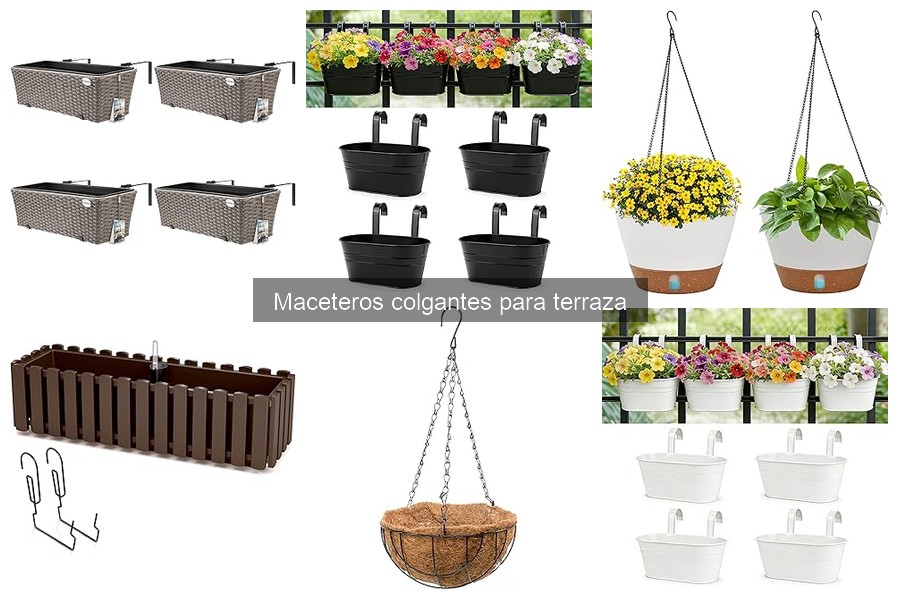 Guía de compra de maceteros colgantes para terraza