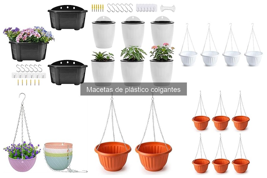 Guía para elegir macetas colgantes de plástico