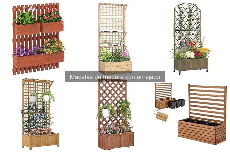 Guía para Elegir Macetas de Madera con Enrejado
