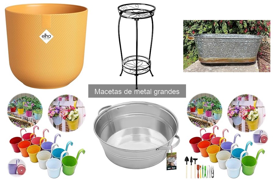 Guía para elegir macetas de metal grandes según tus necesidades
