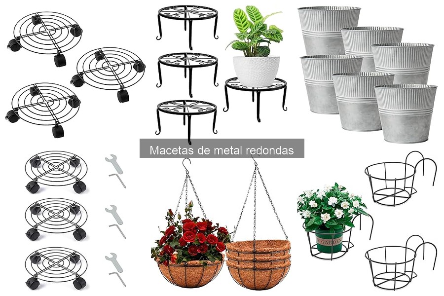 Guía para elegir macetas de metal redondas ideales