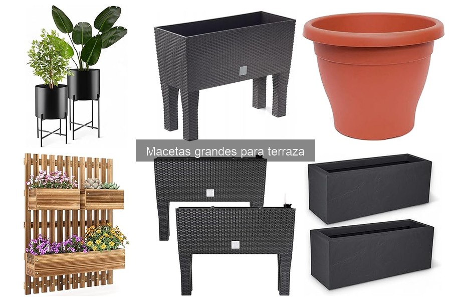 ** Guía para elegir macetas grandes ideales para tu terraza