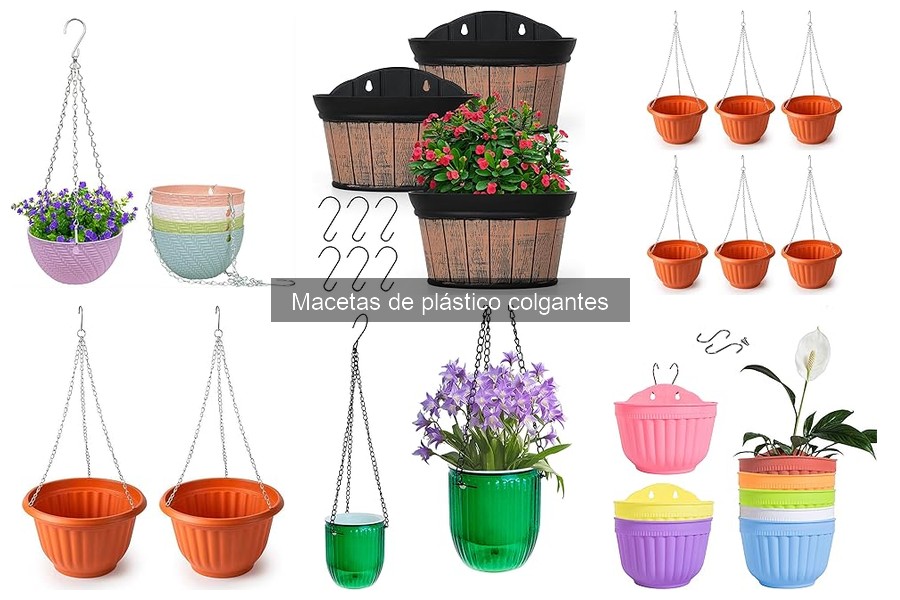 Ideas creativas con macetas de plástico colgantes para decorar