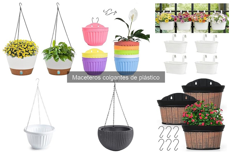 Ideas creativas con maceteros colgantes de plástico