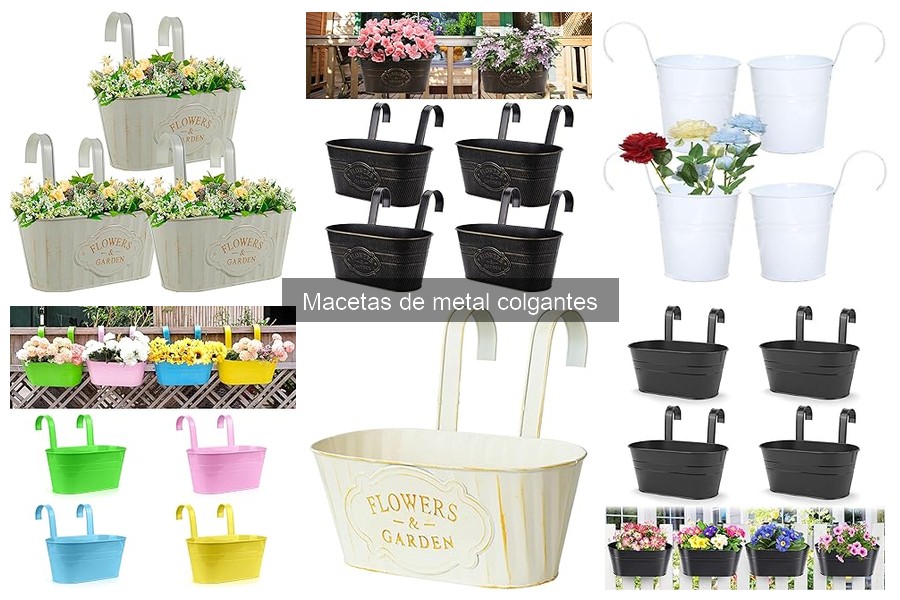 Ideas creativas para decorar con macetas de metal colgantes