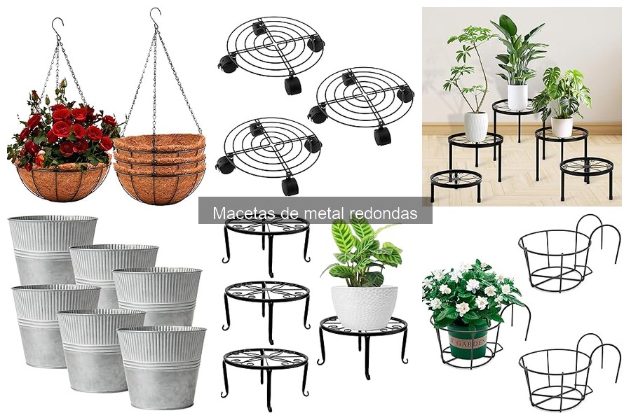 Ideas Creativas para Decorar con Macetas de Metal Redondas