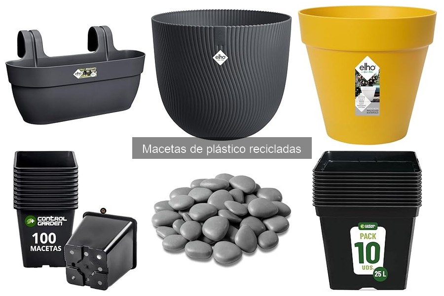Ideas creativas para decorar con macetas de plástico recicladas