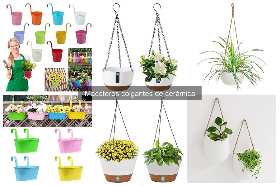 Ideas creativas para decorar con maceteros colgantes de cerámica