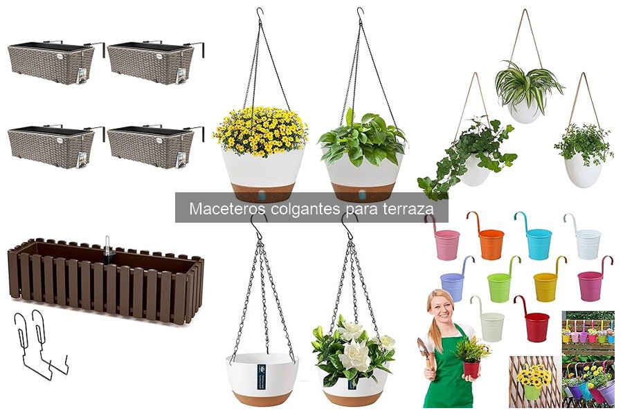Ideas creativas para decorar tu terraza con maceteros colgantes
