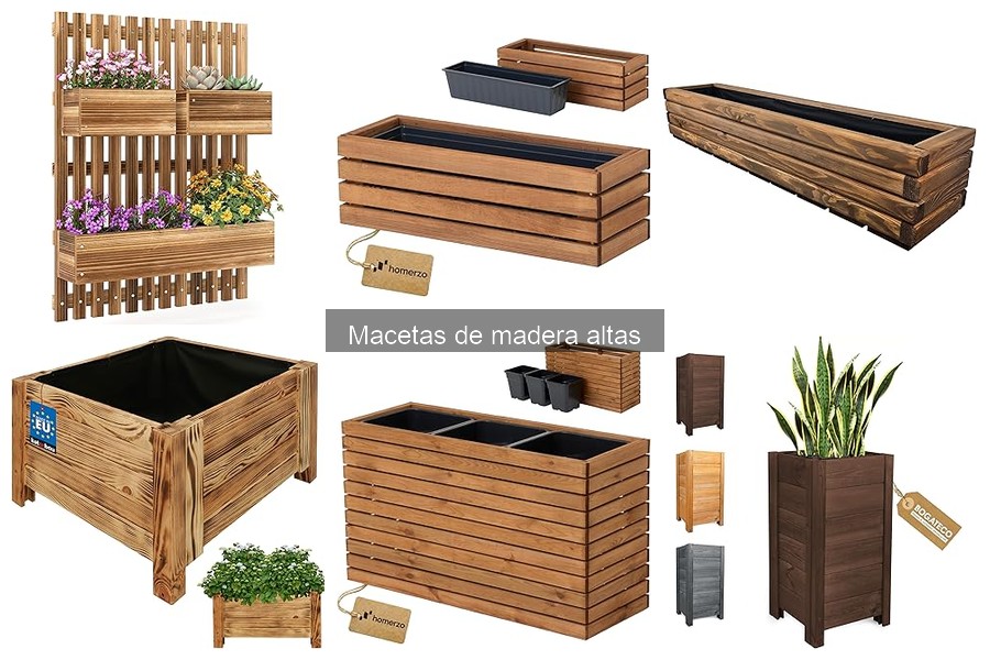 Ideas creativas para integrar macetas de madera altas en tu decoración