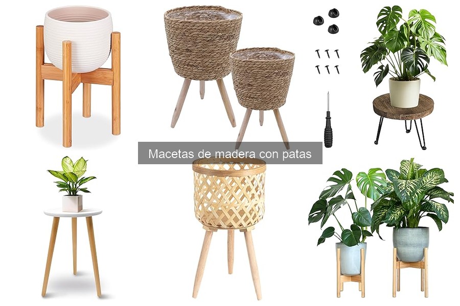 Ideas Creativas para Jardinería con Macetas de Madera con Patas