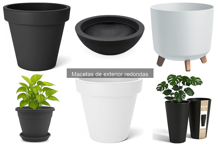 Ideas de decoración con macetas redondas para el jardín