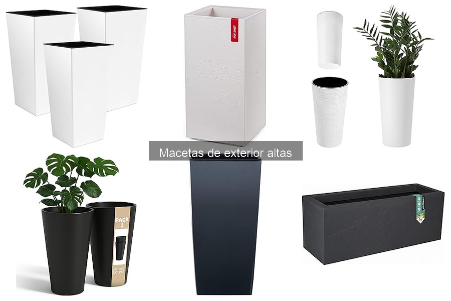 Inspira tu jardín con macetas de exterior altas y elegantes