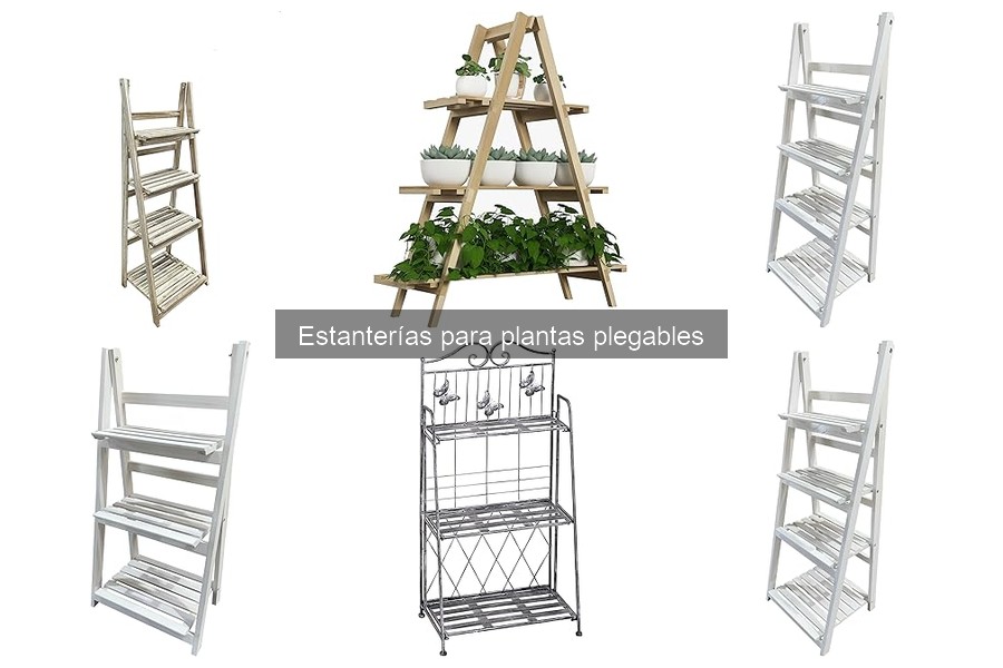 Instalación fácil de estanterías para plantas plegables