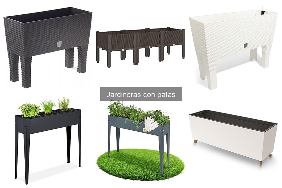Jardineras con patas ideales para tus plantas de interior