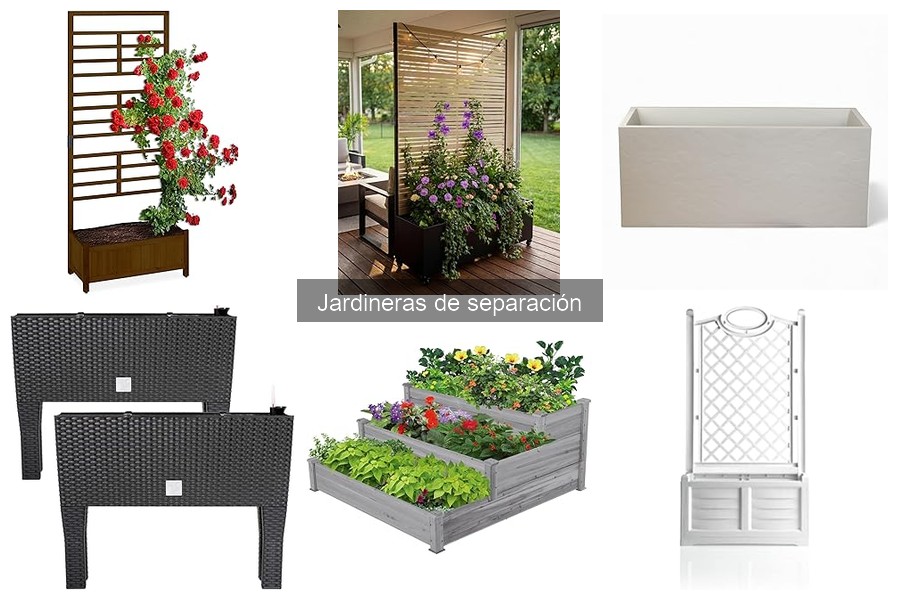 Jardineras de separación personalizadas para tu hogar