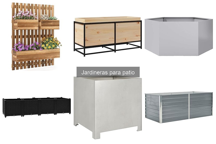 Jardineras decorativas para patios: elige la ideal