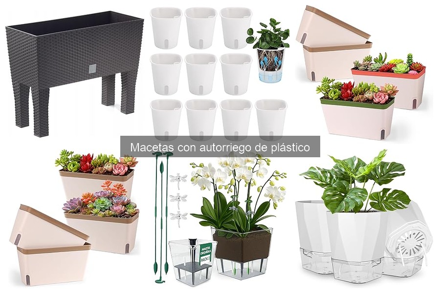 Macetas con autorriego de plástico para exteriores: guía completa