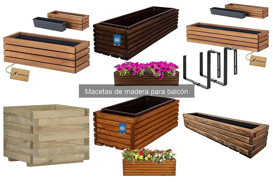 Macetas de madera para balcón: beneficios y características