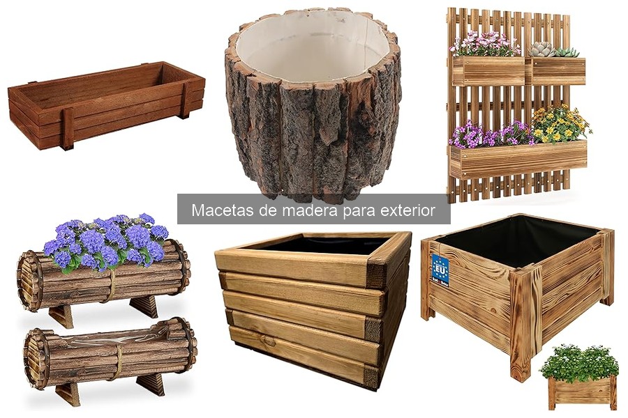 Macetas de madera para exterior: ¿dónde comprarlas baratas?