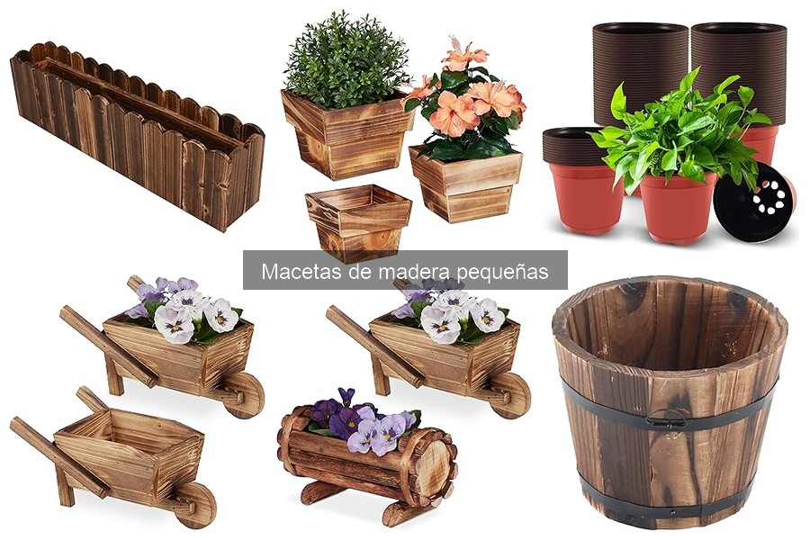 Macetas de madera pequeñas: ¿son sostenibles?