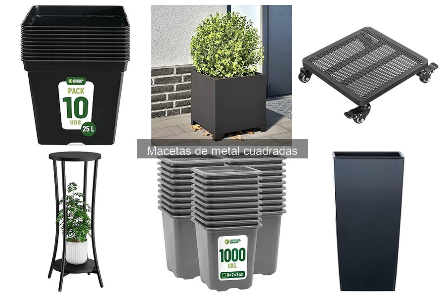 Macetas de Metal Cuadradas: Jardinería Sostenible y Ecológica