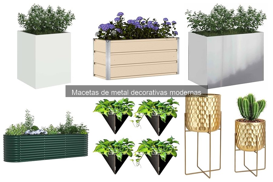 Macetas de Metal Decorativas Modernas: Características y Usos