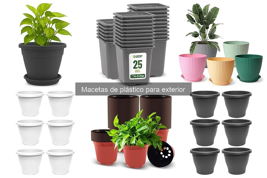 Macetas de plástico con autorriego para exterior: ventajas y tips