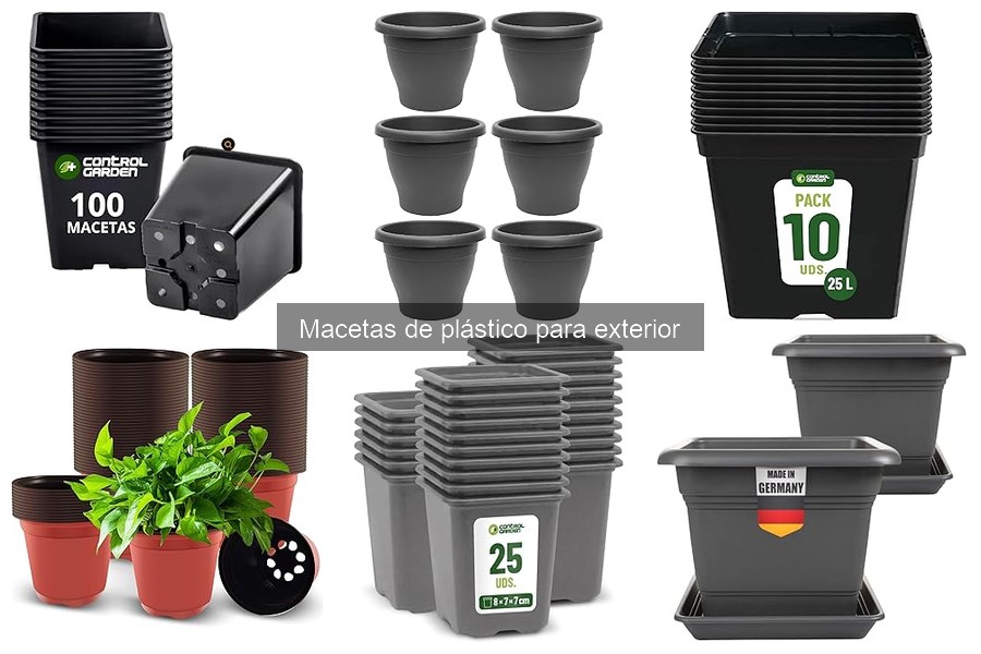 Macetas de plástico económicas para exterior: ¡mejores opciones!