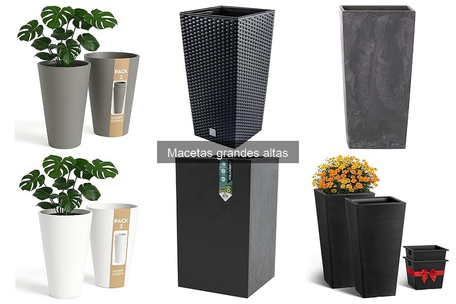 Macetas Grandes Altas Autosuficientes: ¡Ideal para tu Jardín!
