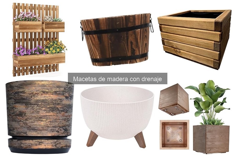 Mantenimiento de macetas de madera con drenaje: consejos prácticos