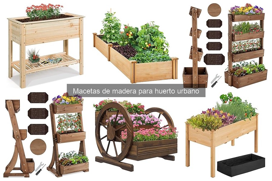 Mantenimiento de macetas de madera para huertos urbanos