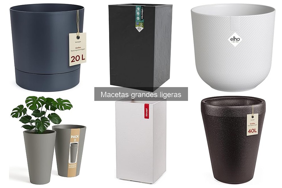 Mejor material para macetas grandes ligeras: pros y contras
