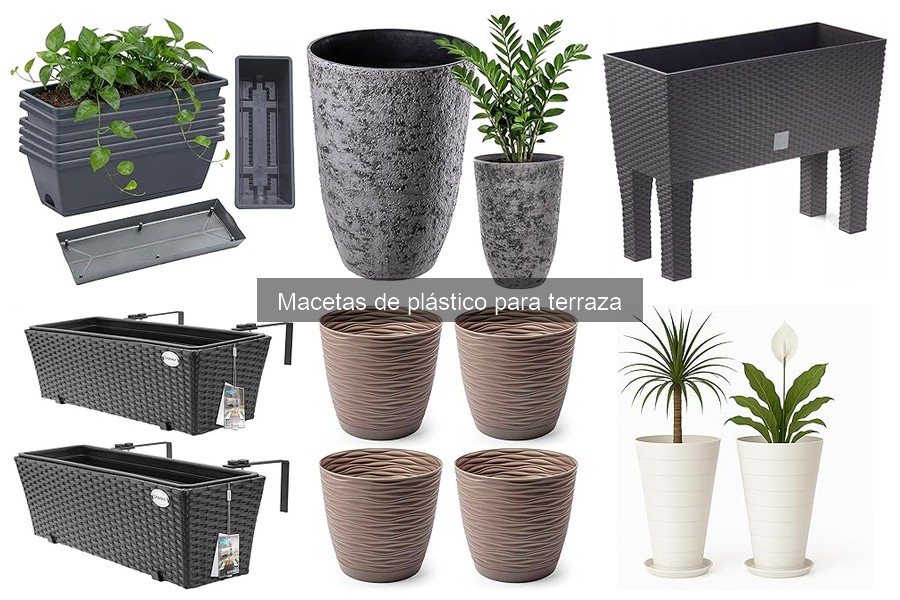 Mejores diseños de macetas de plástico para terraza