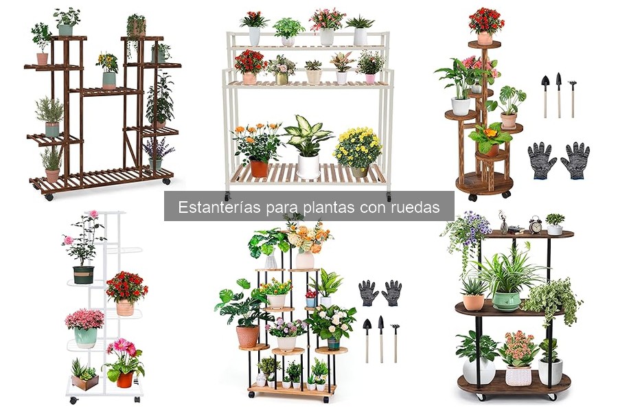 Mejores estanterías para plantas con ruedas en 2023