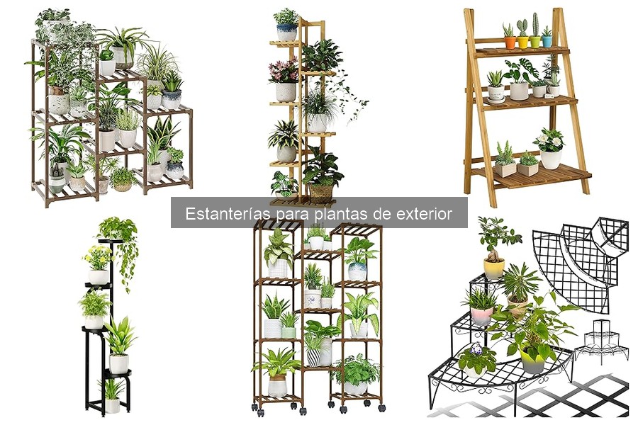 Mejores estanterías para plantas de exterior según presupuesto