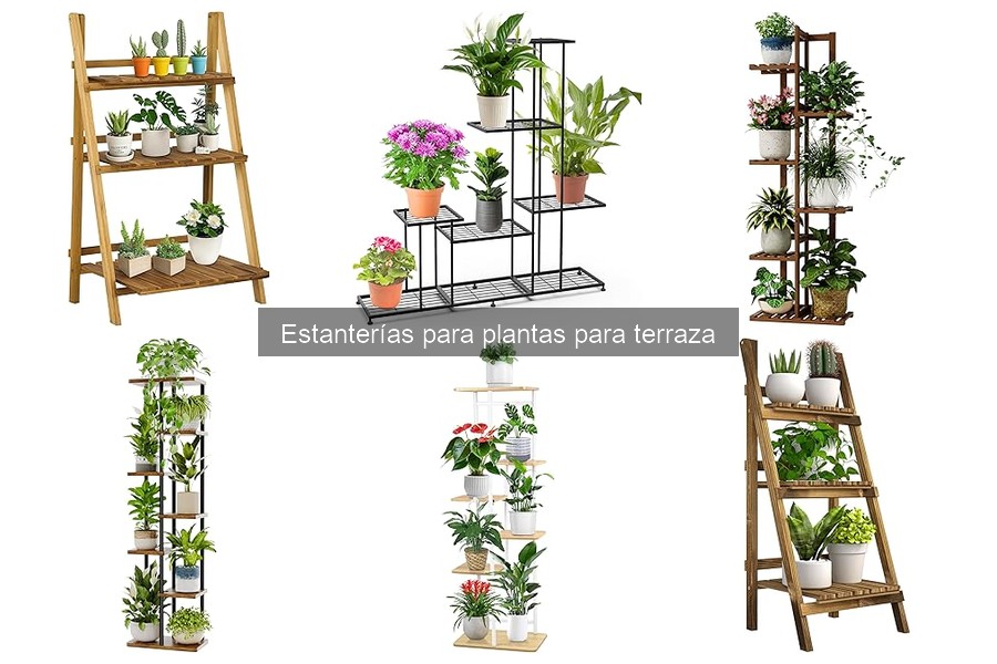 Mejores estanterías para plantas en terrazas pequeñas