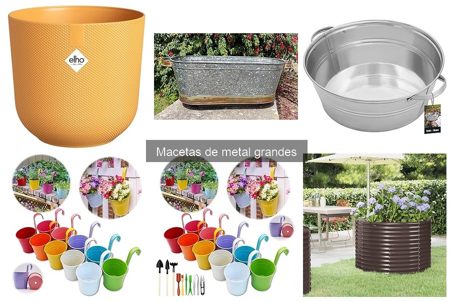 Mejores lugares para comprar macetas de metal grandes