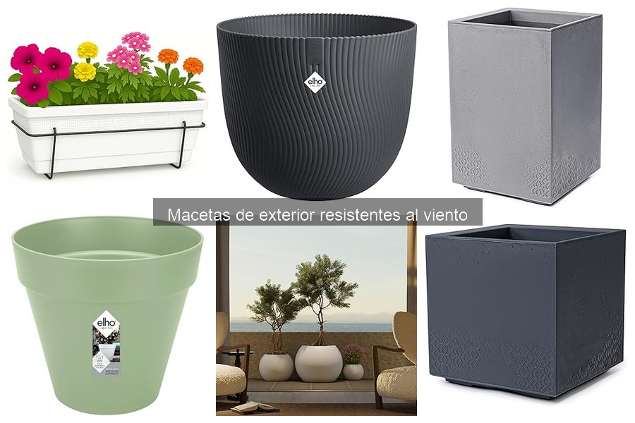 Mejores macetas de exterior resistentes al viento