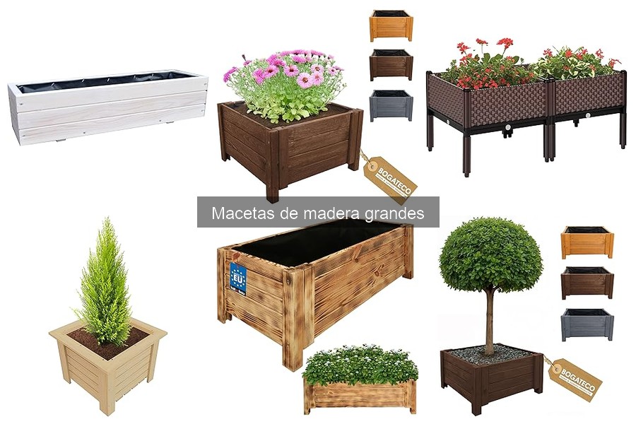 Mejores macetas de madera grandes para interior en 2023
