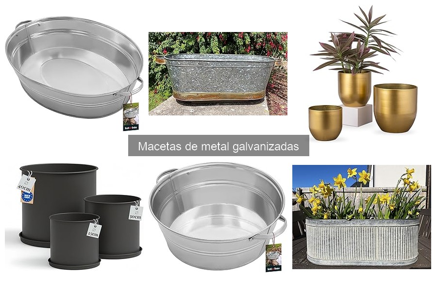 Mejores macetas de metal galvanizado para interiores
