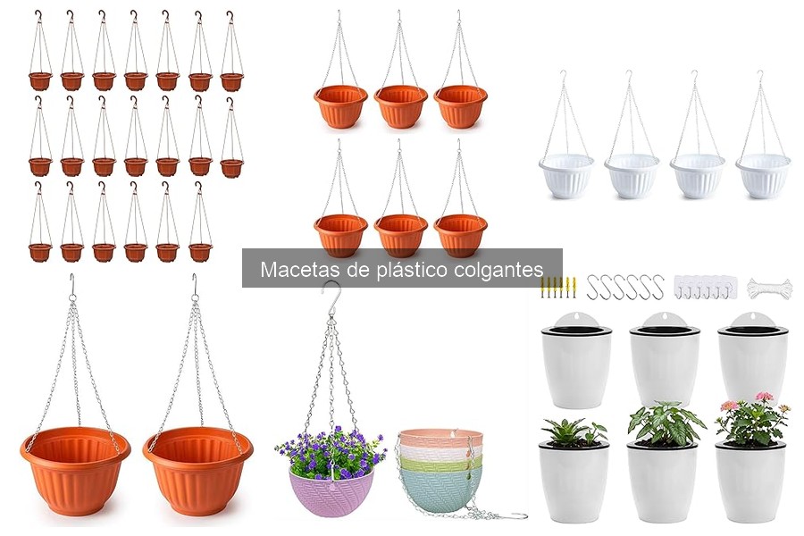 Mejores macetas de plástico colgantes para exteriores