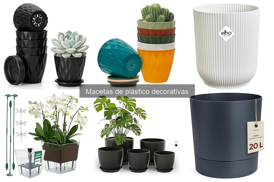 Mejores macetas de plástico decorativas para interiores
