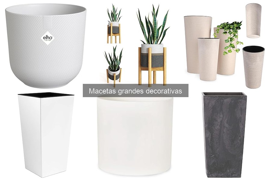 Mejores macetas grandes decorativas para exteriores