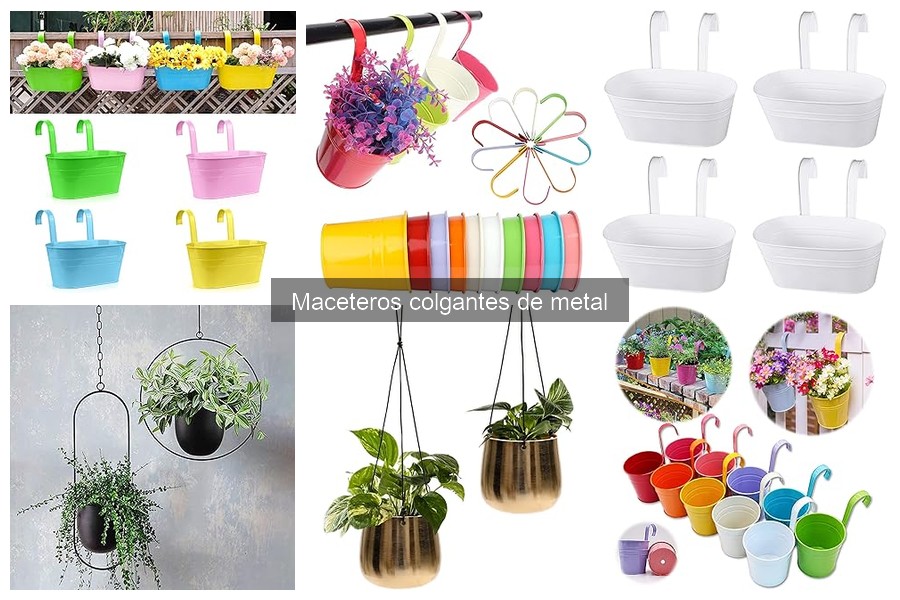 Mejores maceteros colgantes de metal para interiores