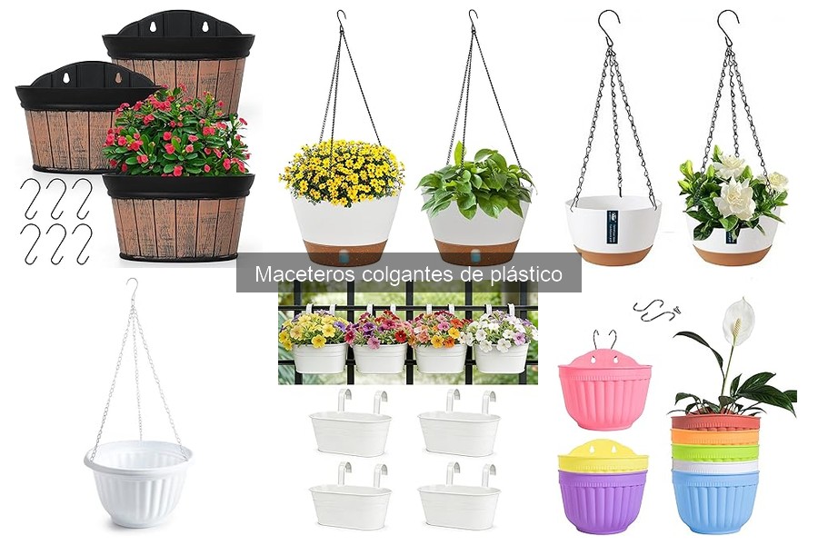Mejores maceteros colgantes de plástico para exteriores