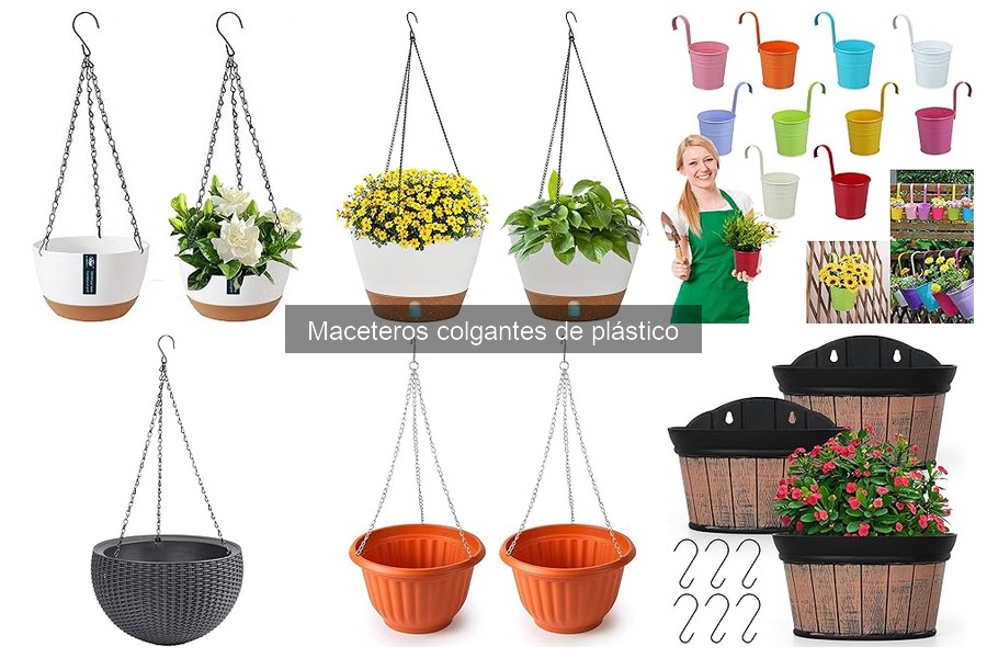 Mejores maceteros colgantes de plástico para interiores