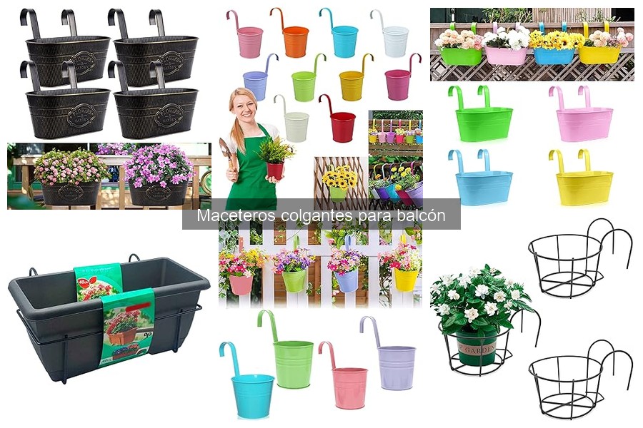 Mejores maceteros colgantes para balcones pequeños