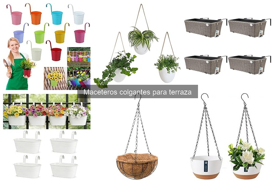 Mejores maceteros colgantes para terrazas pequeñas