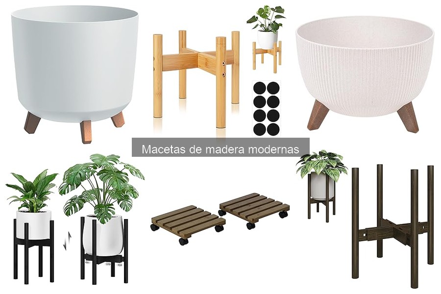 Mejores marcas de macetas de madera modernas para tu hogar